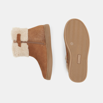 حذاء بوت من الجلد مبطّن...